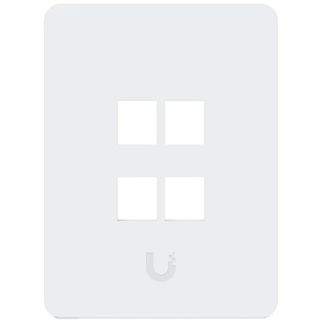 Ubiquiti UniFi univerzální vertikální nástěnná zásuvka, 4 porty pro keystone, přetíratelný kryt, balení 4 ks