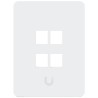 Ubiquiti UniFi univerzální vertikální nástěnná zásuvka, 4 porty pro keystone, přetíratelný kryt, balení 4 ks
