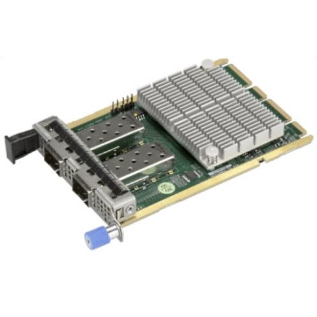 SUPERMICRO AOC-A25G-m2SM - 2×25GbE (SFP28),Cx6, RoCE2, NVGRE, VXLAN, NC-SI, DCMS upg.,propriet. AIOM ff (0,5U)