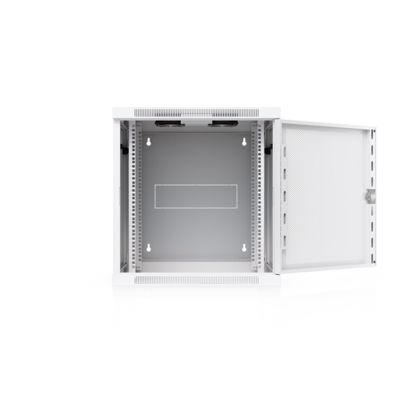 Ubiquiti UniFi 12U nástěnný rackový rozvaděč, výklopný, perforované dveře
