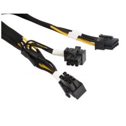 SUPERMICRO 16pin (12VHPWR 2x6+4S) to McHi 2x4Y,PH3.0,30cm,6.25A/p,16 ,RoHS (pro H100) GPU Power Cable