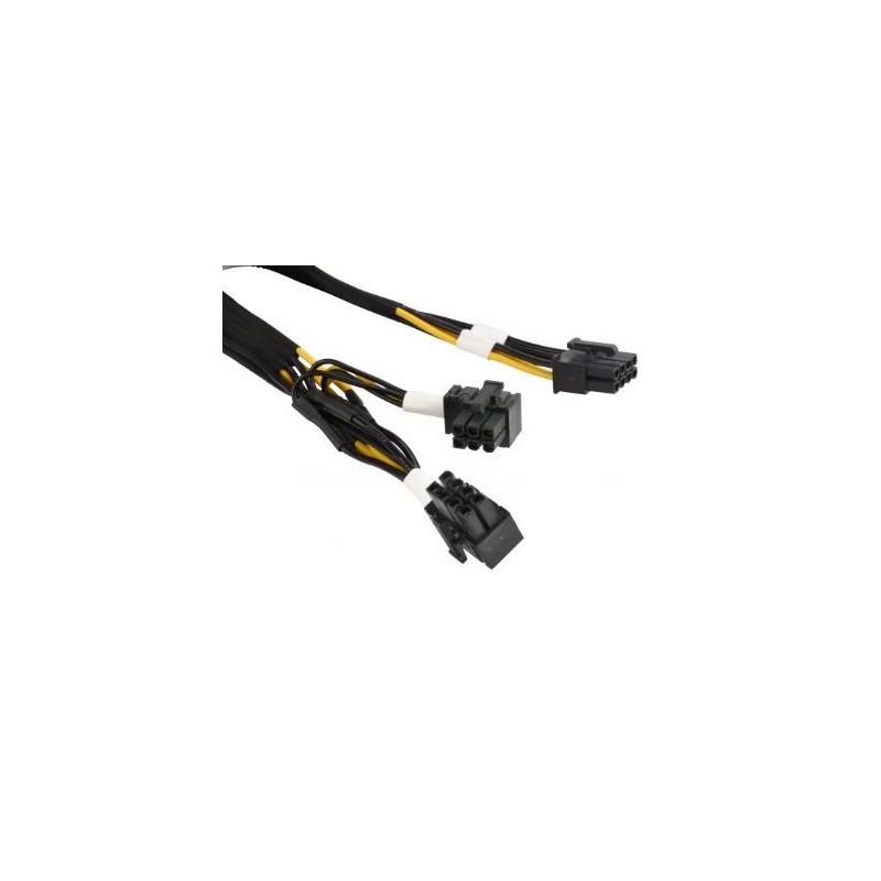 SUPERMICRO 16pin (12VHPWR 2x6+4S) to McHi 2x4Y,PH3.0,30cm,6.25A/p,16 ,RoHS (pro H100) GPU Power Cable