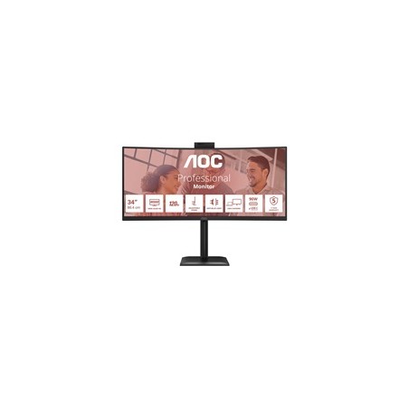 AOC MT VA 34" CU34E4CW - VA panel, 3440x1440, 120Hz, HDMI, DP, USB-C