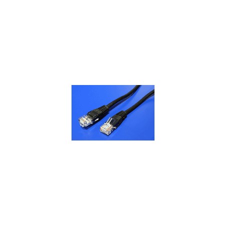 UTP patchkabel kat. 5e, 0,25m, černý