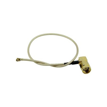 Pigtail pro mini PCI - RG178U U.FL - SMA male úhlový