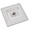 Solarix - zásuvka 1x RJ45, UTP, Cat 6, pod omítku, bílá