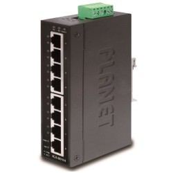Planet switch IGS-801M, 8X 1000BASE-T, DIN, IP30, -10 AŽ 60°C, ESD+EFT DO 6KV, WEB/SNMP, VLAN, STP
