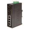Planet switch ISW-621T, průmysl.verze 4x10/100+2x100BaseFX (SC) MM 2km, DIN, IP30, -40 až 70°C, 12-48V