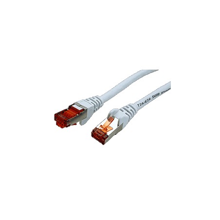 S/FTP patchkabel kat. 6, 0,25m, bílý