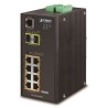 Planet IGS-10020HPT PoE switch 8x 1000Base-T, 2x SFP, 802.3at 270W, IP30, -40 až 75°C, SNMP, IGMPv3, IPv6