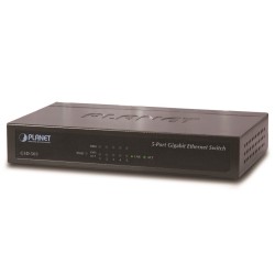 Planet GSD-503 Switch 5x10/100/1000BASE-T, EUP, 802.3AZ, kov