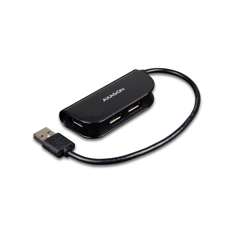 AXAGON HUE-X4B, 4x USB2.0 READY hub, černý