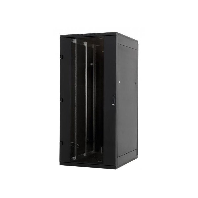 Triton 19" rozvaděč stojanový 42U/800x600, skleněné dveře, černý