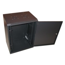 XtendLan 19" nástěnný rozvaděč 22U 600x450, nosnost 60kg, plné dveře, svařený, proti vykradení,černý