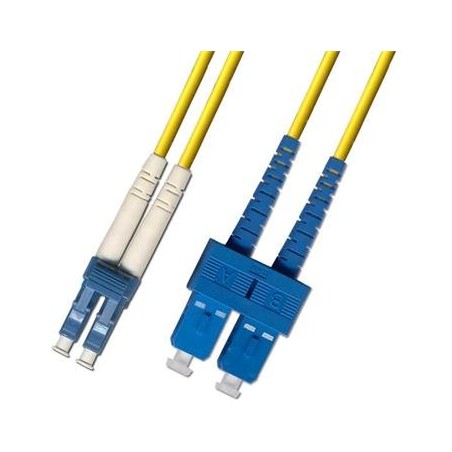 ADEX optický patch cord, 50/125 OM3, LC-SC, 1m, duplex