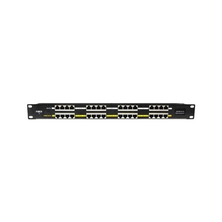 OPTIX Gigabit POE panel 16 portů, 1U pro rack 19", stíněný, černý