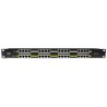 OPTIX Gigabit POE panel 16 portů, 1U pro rack 19", stíněný, černý
