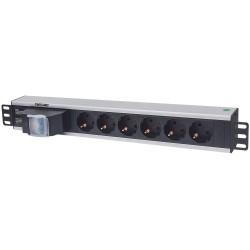 Intellinet 19" 1.5U Rackmount 6-Way Power Strip - German Type, rozvodný panel, 6x DE zásuvka, 1.6m kabel