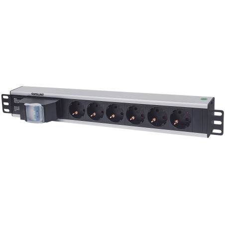 Intellinet 19" 1.5U Rackmount 6-Way Power Strip - German Type, rozvodný panel, 6x DE zásuvka, 1.6m kabel