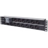 Intellinet 19" 2U Rackmount 15-Way Power Strip - German Type, rozvodný panel, 15x DE zásuvka, 3m kabel