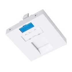 Solarix - modul French style 45 x 45mm pro 1 keystone úhlový bílý