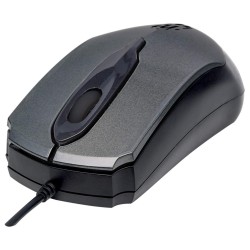 Manhattan Myš Edge, USB optická, 1000 dpi, šedá