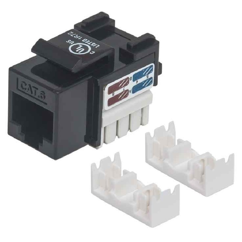 Intellinet Keystone Jack cat6 UTP black