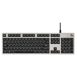 Logitech klávesnice G413, USB, bílé podsvícení, US, stříbrná