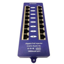 Gigabitový stíněný 8-portový PoE panel POEBOX8G