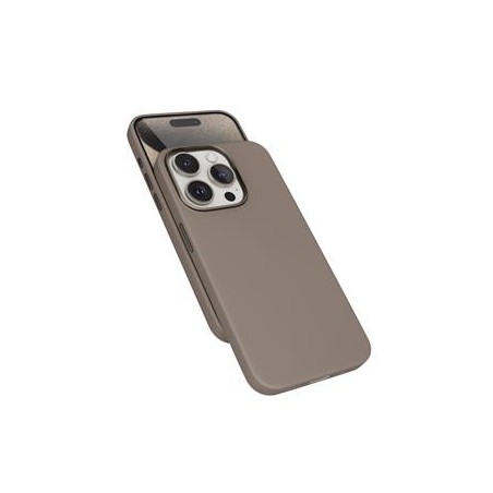 Epico Mag+ kožený kryt iPhone 15 Pro Max - písková