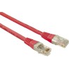 Solarix - patch kabel CAT5E UTP PVC 0,5m červené