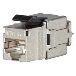 Solarix - keystone CAT5E STP RJ45 černý pro kleště