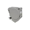 Solarix - průmyslový modul na DIN lištu pro jeden keystone šedý