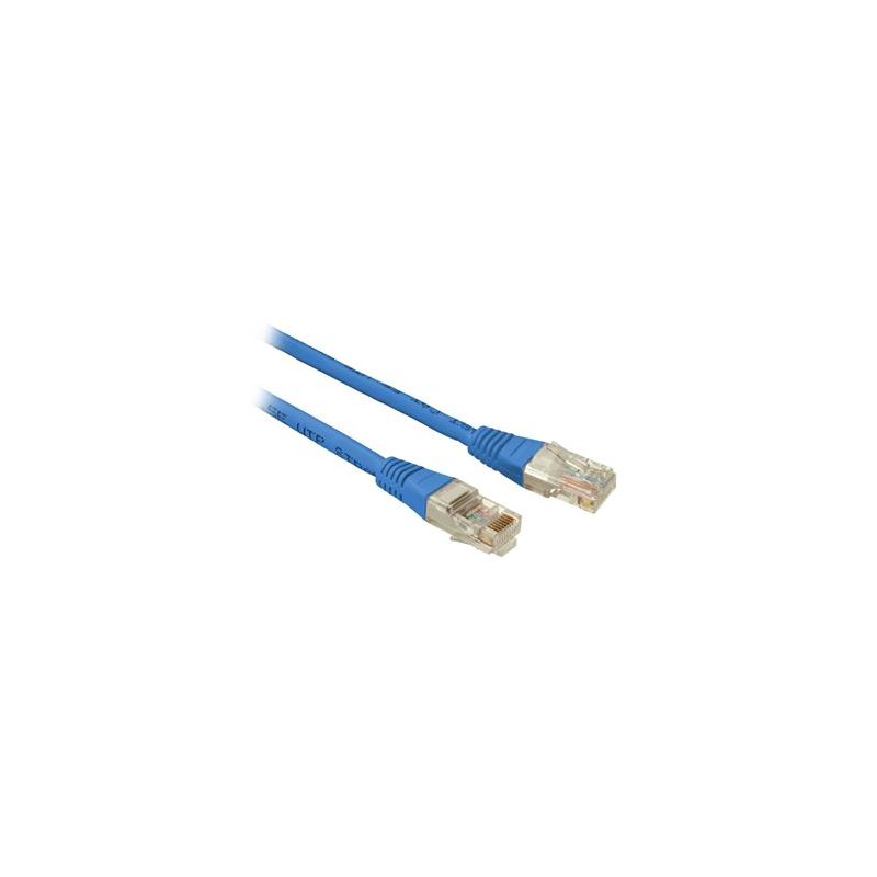 Solarix - patch kabel CAT5E UTP PVC 0,5m modrý non-snag proof