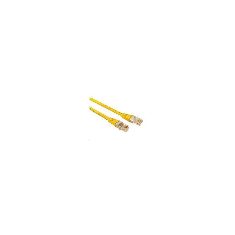 Solarix - patch kabel CAT5E UTP PVC 3m žlutý