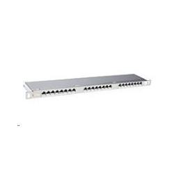 Solarix - 19" Patch panel 24xRJ45 CAT6 STP nerez 0,5U