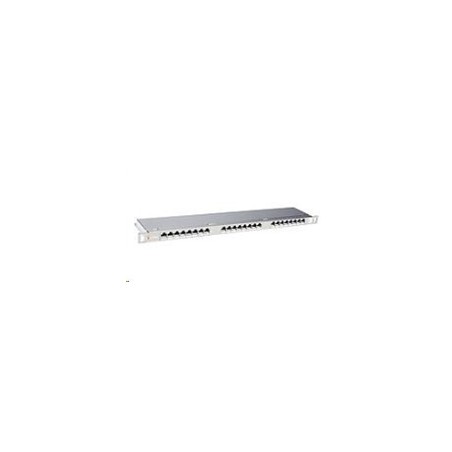 Solarix - 19" Patch panel 24xRJ45 CAT6 STP nerez 0,5U