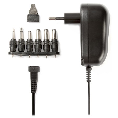 Nedis ACPA001 - Univerzální napájecí adaptér | 3/4,5/5/6/7,5/9/12 V DC | 1.0 A