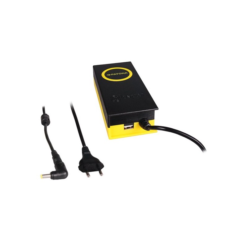 PATONA napájecí adaptér k ntb/ 19V/4,7A 90W/ konektor 5,5x3mm/ + výstup USB/ délka kabelu 2,4 m