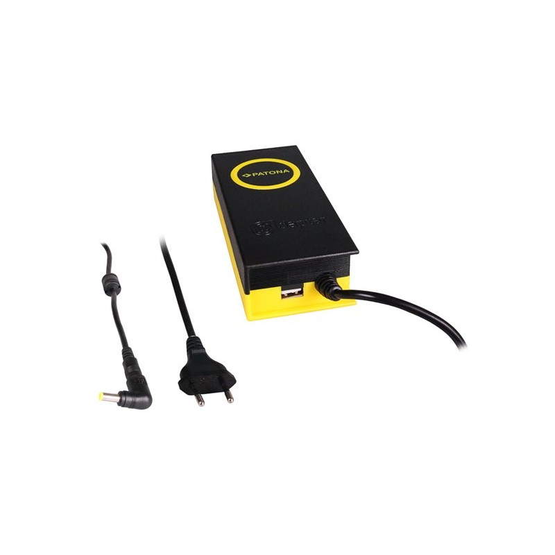 PATONA napájecí adaptér k ntb/ 19V/4,74A 90W/ konektor 5,5x2,5mm/ + výstup USB/ délka kabelu 2,4 m