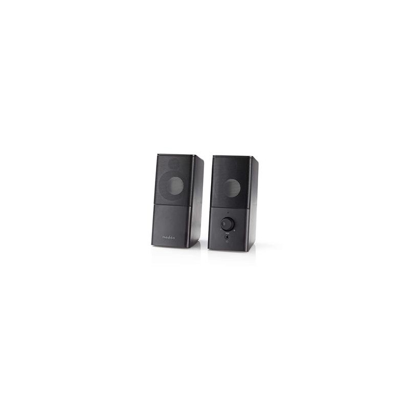 Nedis GSPR10020BK - Herní Reproduktory | 2.0 | Napájení USB | Jack 3,5 mm | RMS 6 W