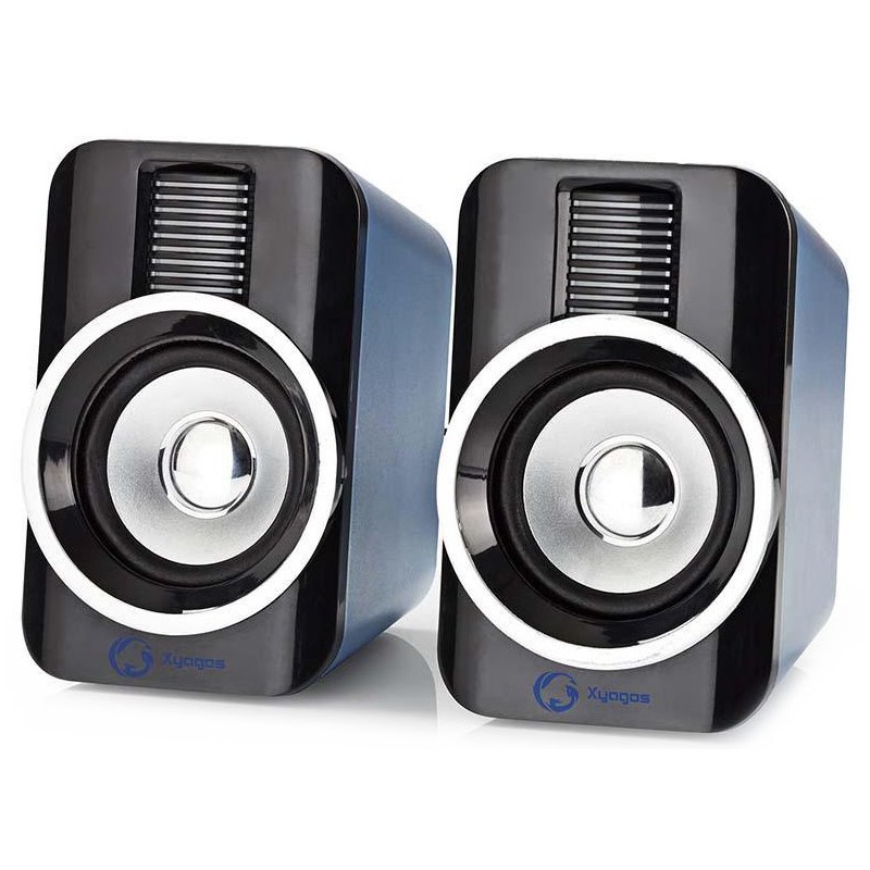 Nedis GSPR20020BK - Herní Reproduktory | 2.0 | RGB | Napájení USB | Jack 3,5 mm | RMS 10 W