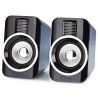 Nedis GSPR20020BK - Herní Reproduktory | 2.0 | RGB | Napájení USB | Jack 3,5 mm | RMS 10 W