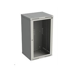 Solarix rozvaděč nástěnný SENSA 21U 600mm, dveře sklo, RAL 7035
