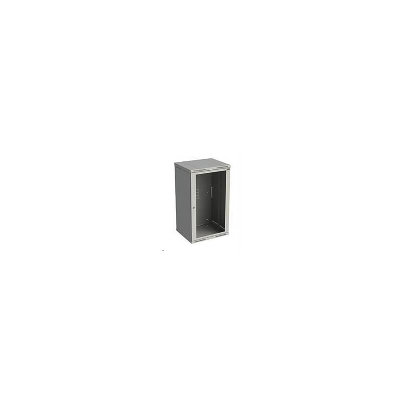 Solarix rozvaděč nástěnný SENSA 21U 600mm, dveře sklo, RAL 7035