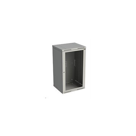 Solarix rozvaděč nástěnný SENSA 21U 600mm, dveře sklo, RAL 7035