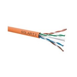 Solarix - instalační kabel UTP, Cat6, drát, LSOHFR, cívka 500m