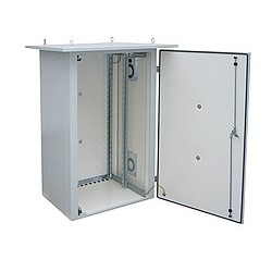 Solarix - rack termoizolovaný LC-07, 15U 700x400, RAL 7035 s vent. pravá bočnice