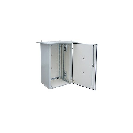 Solarix - rack termoizolovaný LC-07, 15U 700x400, RAL 7035 s vent. pravá bočnice