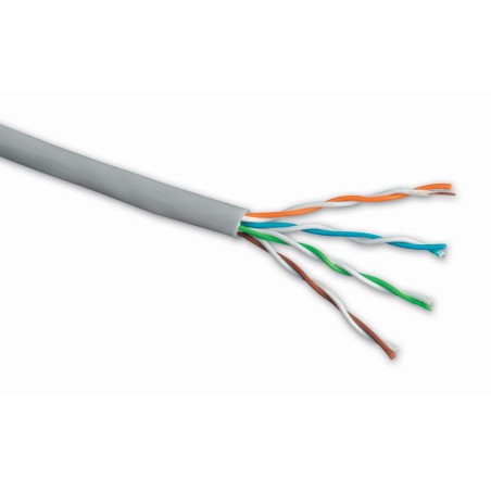Solarix - instalační kabel FTP, Cat5E, drát, PVC, cívka 500m